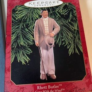 Vtg Hallmark 1999 keepsake Christmas Ornament- Rhett Butler